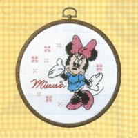 オリムパス クロスステッチ 刺繍キット(刺しゅうキット）ミニーマウス フープ付（ディズニー） | 手芸屋ポピー