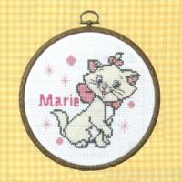 オリムパス クロスステッチ 刺繍キット(刺しゅうキット）マリー フープ付（ディズニー） | 手芸屋ポピー