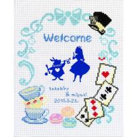 クロスステッチ 刺繍 キット (刺しゅう キット）オリムパス ウェディング　結婚式用不思議の国のアリス（ディズニー） ウェルカムボード | 手芸屋ポピー