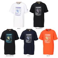 CONVERSE コンバース ジュニアプリントTシャツ 半袖 トップス バスケ ミニバス 吸汗 速乾 部活 チーム 練習 学校 体育 トレーニング クラブ活動 キッズ 子供 Jr | SPORTS HEROZ