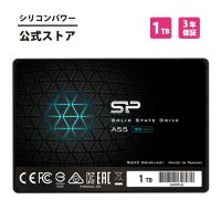 シリコンパワー SSD 1TB 内蔵ssd 3D NAND採用 SATA3 6Gbps 2.5インチ 7mm SATA III sata A55 4テラ 4T 高速 大容量 耐久性 ノートpc 内蔵型ssd SP001TBSS3A55S25