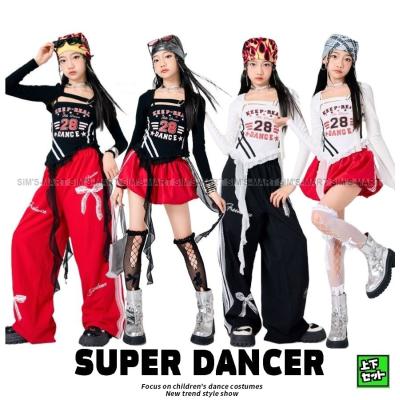 ダンス衣装 セットアップ 赤黒（チアリーディング用品）｜ダンス