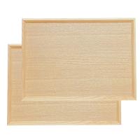 お得な2枚セット】木製トレー カフェトレー 長方形 トレイ 木のトレー