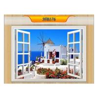 ウォールステッカー オーダーメイド ギリシャ サントリーニ島2 横長 シール 賃貸 装飾 ウォールデコ 送料無料 はがせる 壁紙 Greece2 シルキーウォールステッカー専門店 通販 Yahoo ショッピング