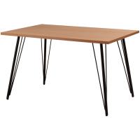 ダイニングテーブル 120×80 幅120 奥行80 高さ72cm コンパクト ２〜4人用 アイアン 木目調 おしゃれ シンプル ナチュラル | SIT家具
