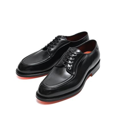 伊製 Santoni サントーニ Uチップトゥ レザースニーカー ブラック 伊製 Santoni サントーニ Uチップトゥ レザースニーカー