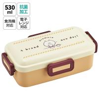 弁当箱 大人 一段 仕切り 食洗機 レンジ 対応 抗菌 日本製 容量 530ml スケーター skater PFLB6AG ロック うさまる usamaru sakumaru LINEスタンプ うさぎ | スケーター Yahoo!ショッピング店