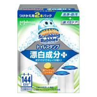 ジョンソン スクラビングバブル トイレスタンプ 漂白成分プラス ホワイティーシトラスの香り つけかえ用 38g×2本入 トイレ掃除 洗浄 防汚 酸素系 2本パック | スーパービューティー Yahoo!店