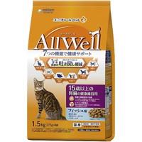 【1ケース】【お取り寄せ対象品】オールウェル キャット ドライ 15歳以上 フィッシュ 吐き戻し軽減(1.5kg)[オールウェル(AllWell)] *5個 | 創快健美