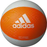 adidas アディダス ソフトバレーボール オレンジ 灰色 AVSOSL バレーボール | スカイスポーツ ヤフー店