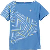 lecoqsportif ルコック AILE FORME ゲームシャツ ブルー QTWXJA02-BL テニスウェアー | スカイスポーツ ヤフー店