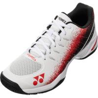 Yonex ヨネックス パワークッションチームワイドGC ホワイト/レッド SHTTWGC-114 テニス シューズ 靴 | スカイスポーツ ヤフー店