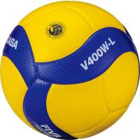 ミカサ MIKASA バレー4 ショウ学校軽量黄色 青  V400WL ボール | スカイスポーツ ヤフー店