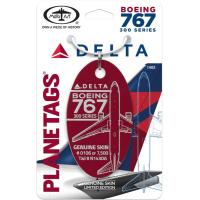 PLANETAGS B767 N143DA DELTA Dark Red プレインタグス デルタ ダークレッド 機体再生 キーホルダー ボーイング | Skyart JAPAN ヤフーショップ