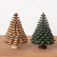 クリスマス ツリー オーナメント 木製 オブジェ 置物 飾り おしゃれ 北欧 ドイツ製 コニファー クリスマスツリー 9cm 