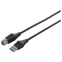 BUFFALO [BSUABSU310BK] ユニバーサルコネクター USB3.0 A to B スリムケーブル 1m ブラック | SMAFY