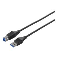 BUFFALO [BSUABSU305BK] USB3.0 A to B スリムケーブル 0.5m ブラック | SMAFY