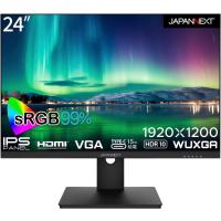 ジャパンネクスト [JN-IPS24WUXGAR-C] 24インチ 液晶ディスプレイ(1920x1200/IPS/HDMI/Type-C15W給電/VGA/チルト/スピーカー/非光沢/1年保証) | SMAFY