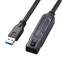 サンワサプライ [KB-USB-RLK315] USB3.2アクティブリピーターケーブル15m(抜け止めロック機構付き) | SMAFY