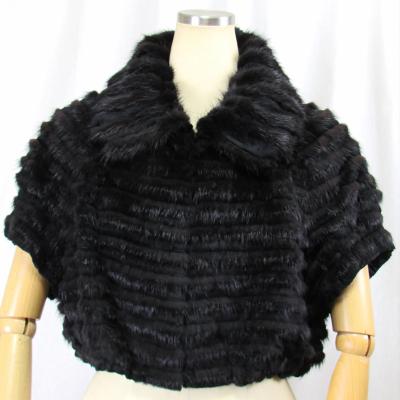 美品rich リッチ　ミンクリアルファーブラック ショート丈 ボレロジャケット 美品rich リッチ ミンクリアルファーブラック ショート丈 ボレロ