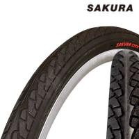 自転車 タイヤ P3倍最終日 26インチ 27インチ 1本 SAKURA S116 ブラック ママチャリ シティサイクル | 自転車通販 スマートファクトリー