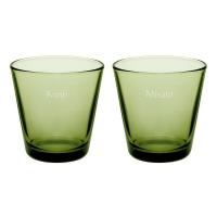 名入れ iittala イッタラ カルティオ タンブラーペア モスグリーン | スマートギフト Yahoo!店