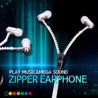 ファスナ― ZIPPER earphone イヤホン イヤフォン 通話対応 高音質 音楽 スマートフォン イヤホン マイク 線ねじれ防止 