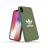 adidas アディダス iPhone XS Max ケース スマホケース アイフォン カバー 耐衝撃 TPU キャンバス地 adicolor トレースグリーン おしゃれ スマホカバー ブランド | smartstyle ヤフー店