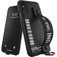 DIESEL iPhone X/Xs ケース スマホスタンド ハンドストラップ FW20 （ディーゼル iPhone X/Xs, ブラック） おしゃれ ブランド | smartstyle ヤフー店