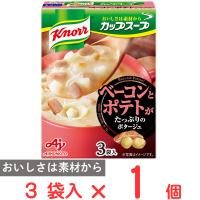 味の素 クノール カップスープベーコンとポテトがたっぷりのポタージュ（3袋入） 49.2g | Smile Spoon