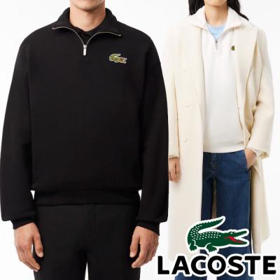 LACOSTE ジャージ サイズ3 ブラック 上のみ LACOSTE ラコステ モノグラム ジャカード トラックジャケット