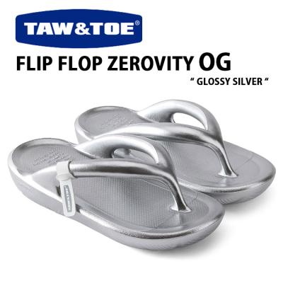 TAW＆TOE トー＆トー サンダル FLIP FLOP ZEROVITY OG SILVER