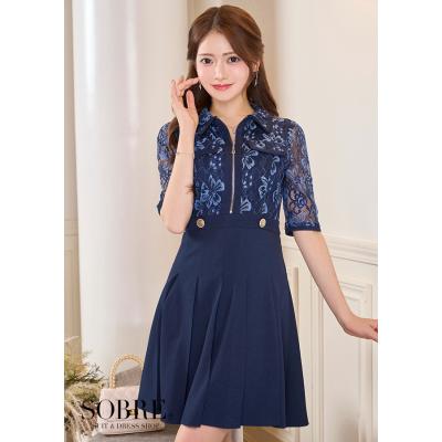 【美品】SOBRE ソブレ 刺繍ドレス M ゴールド×ネイビー ソブレドレスのおすすめ人気商品一覧 通販 - Yahoo!ショッピング