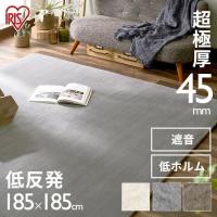 ラグ ラグマット 厚手 おしゃれ 北欧 低反発 2畳 45mm カーペット 極厚 185×185 CRTE-1818 アイリスオーヤマ | 家具インテリア館Yahoo!店