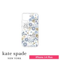 スマホケース 携帯ケース iphone14Plus ケース kate spade ケイトスペード FlowerFields/Dusty Blue  KSNY Protective Hardshell アイフォン アイホン | トレテク!ソフトバンクセレクション