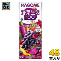 カゴメ 野菜生活100 ベリーサラダ 200ml 紙パック 48本 (24本入×2 まとめ買い) 野菜ジュース 紫の野菜と果実 | いわゆるソフトドリンクのお店