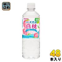 サンガリア 伊賀の天然水 白桃 600ml ペットボトル 48本 (24本入×2 まとめ買い) ミネラルウォーター | いわゆるソフトドリンクのお店