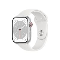 Apple Watch Series 8 GPS+Cellularモデル 45mm シルバー/ホワイトスポーツバンド MP4J3J/A 【ラッピング対応可】 | 測定の森Yahoo!ショッピング店