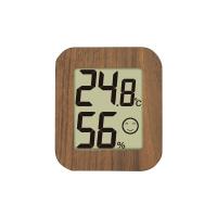 シンワ　73233　デジタル温湿度計　環境チェッカーミニ　木製　ダークブラウン | 測定工房ヤフー店
