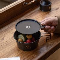 シェラカップ ブラック 黒 深型 蓋 リッド セット ステンレス 直火 ok キャンプ用 コップ キャンプ アウトドア 450ml 目盛り スタッキング ソロ コンパクト