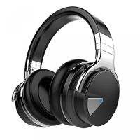 ヘッドセット Cowin E-7 Wireless Bluetooth Over-ear Stereo Headphones with Microphone and Volume Control - Black | SONIC