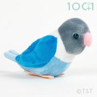 ぬいぐるみ100+1 101 ボタンインコ ブルー SM215 | ソプラノYahoo!店