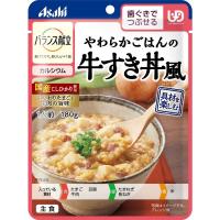 アサヒ バランス献立 やわらかごはんの牛すき丼風180ｇ×6袋 (区分2:歯ぐきでつぶせる) | ソリッソショップ