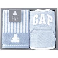 ノベルティ 記念品　ベビー GAP　ウォッシュタオル&amp;スタイ　ブルー　 創立記念/勤続記念 | 粗品・記念品・ノベルティのお店