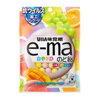 味覚糖 e-ma のど飴 袋 カラフルフルーツチェンジ 50g フクロ×12袋(6×2））/イーマ | sosolaショップ