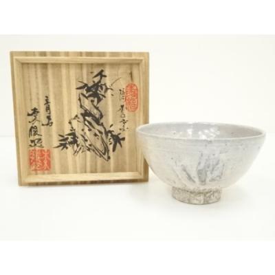 【茶道具】鯉江剛造　井戸茶碗（共箱）① 茶道具】鯉江剛造井戸茶碗（共箱）①
