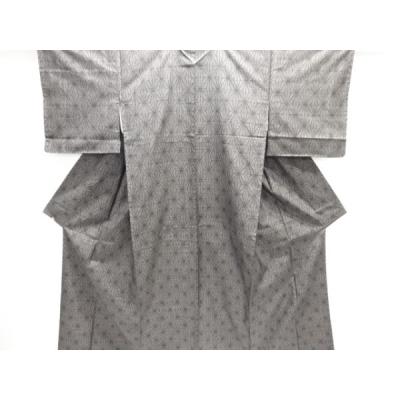 未使用　麻の葉模様の泥大島紬　単　m4400 1d2b22ee0e287bde98c0d1f95b4a55