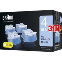 ブラウン クリーン＆リニューシステム専用 洗浄液 カートリッジ CCR4 CR ( 4コ入*3コセット )/ ブラウン(Braun) ( アルコール除菌洗浄 ) | 爽快ドラッグ