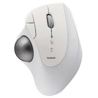 エレコム トラックボール マウス Bluetooth 5ボタン 人工ルビーユニット IST ホワイト ( 1個 ) | 爽快ドラッグ