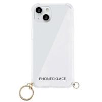 PHONECKLACE iPhone13 ストラップ用リング付きクリアケース ゴールドチャーム ( 1個 )/ PHONECKLACE(フォンネックレス) | 爽快ドラッグ